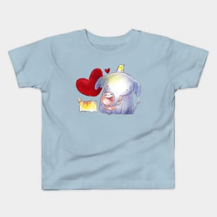 Cockatiel Elephant and Cat Love Kids T-Shirt